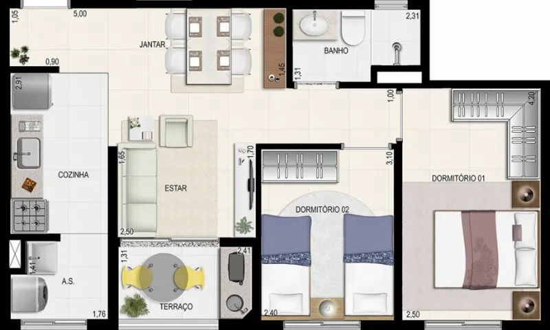 Imagem Imperdível! Apartamento à venda em Mauá-SP, Jardim Itapark, 2 quartos, 1 banheiro, 1 vaga de garagem, 55m² no Condomínio das Seringueiras.