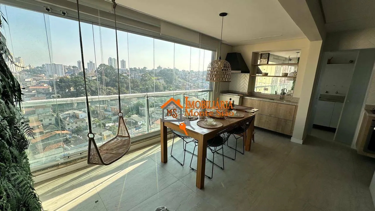 Imagem Apartamento Alto Padrão Village Residence | Mobiliado | Andar Alto | Varanda Gourmet | 3 Vagas | Guarulhos