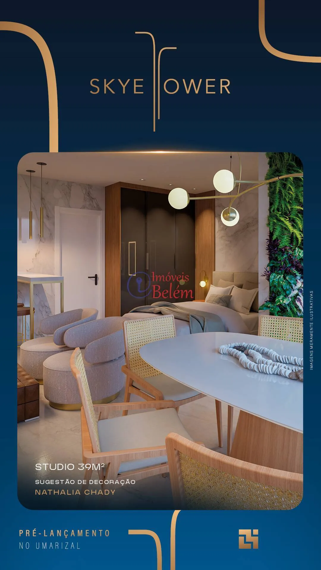 Imagem Imóveis Belém vende Skye Tower Studio de 39m² no Umarizal