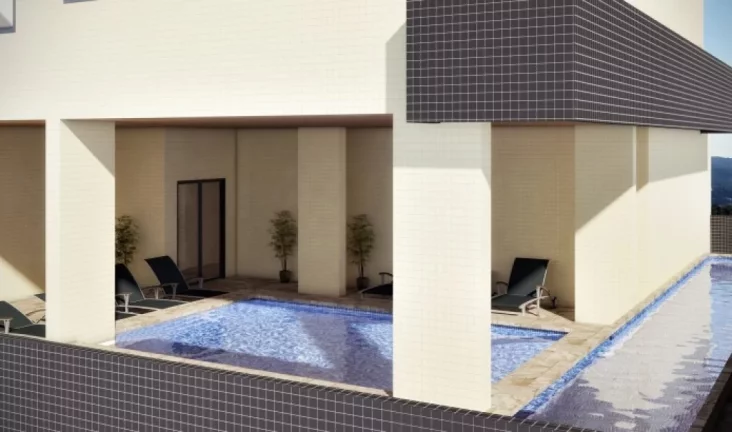 Imagem "Amplo Apartamento com 2 Dormitórios e Terraço Gourmet a 300m da Praia na Guilhermina"