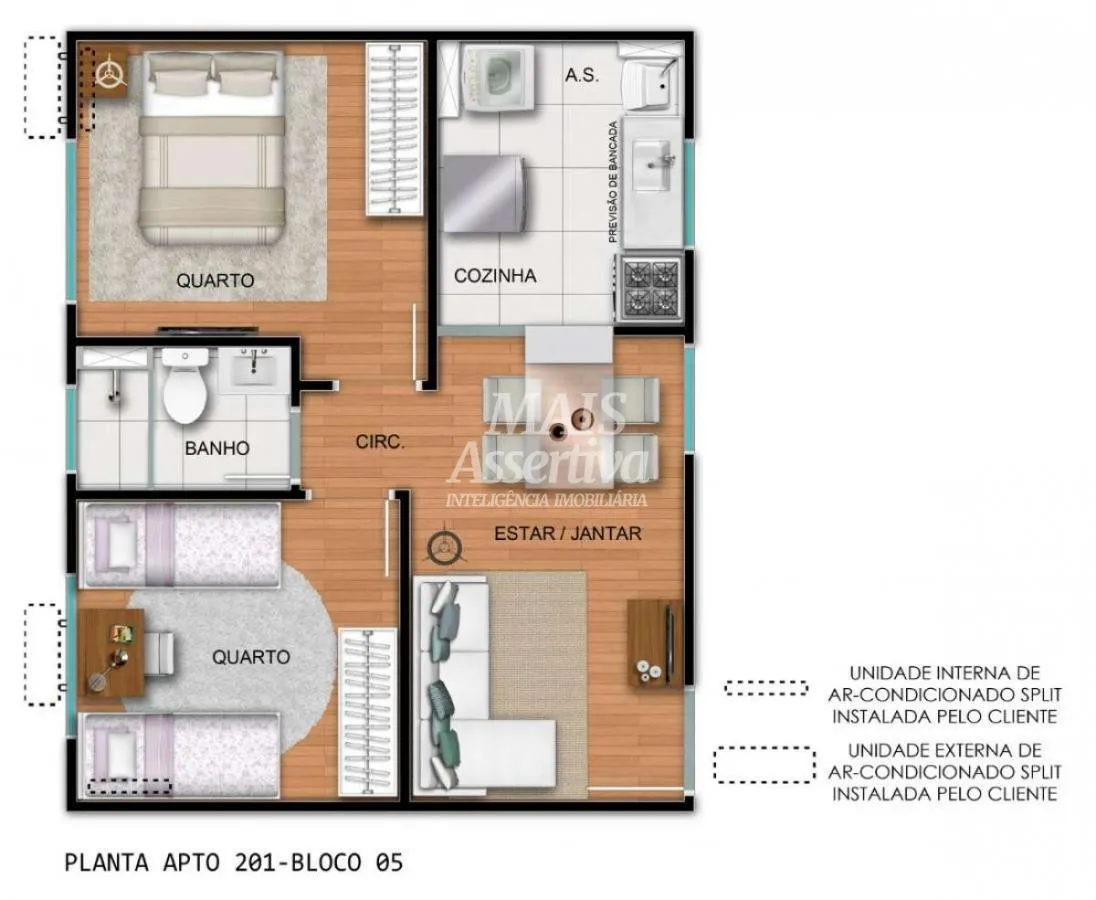 Imagem Apartamento para Venda em São Leopoldo / RS no bairro Santos Dumont