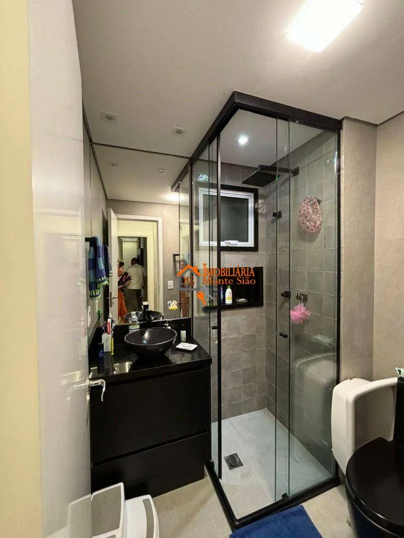 Imagem Apartamento à venda com 106m², com 3 quartos, 1 suíte, 2 vagas, varanda gourmet e fino acabamento, Jardim Flor da Montanha, Guarulhos, S