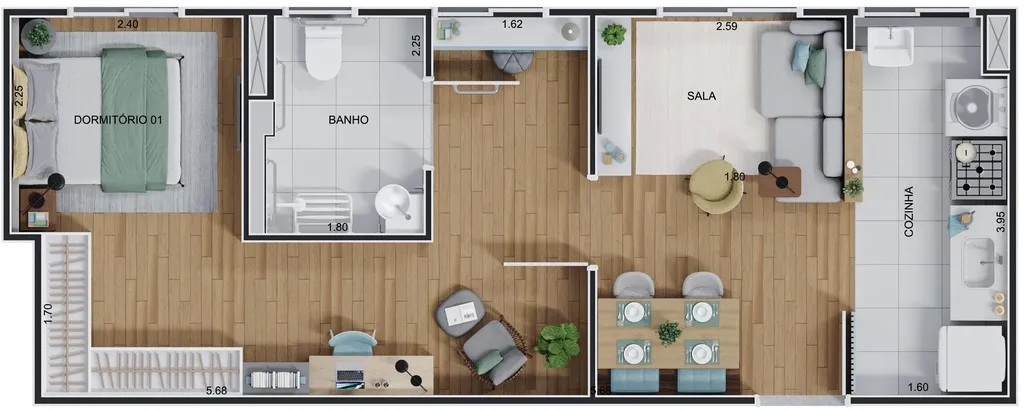 Imagem Viva o melhor da Freguesia do Ó de um jeito inteligente. Aptos. de 2 dorms. em uma localização pr...