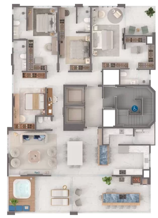 Imagem Coração do Oceano - Apartamento à venda no bairro Castelo Branco - Itapema/SC