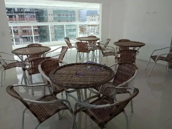 Imagem Apartamento com 1 dormitório à venda, 57 m² por R$ 365.000,00 - Guilhermina - Praia Grande/SP