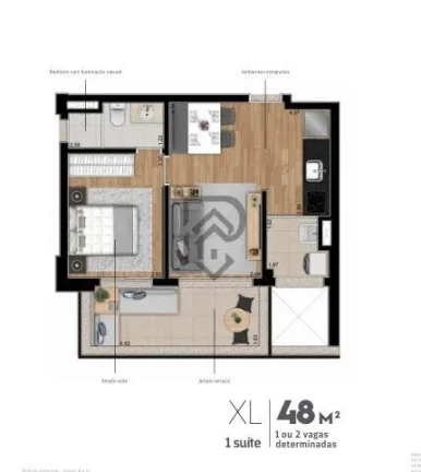 Imagem Apartamento Pinheiros, pronto para morar 1 vagas demarcadas andar alto