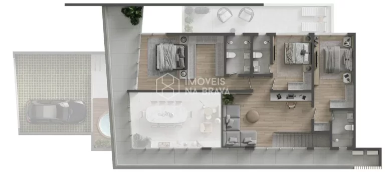 Imagem APARTAMENTO A VENDA - FRENTE MAR - SENSE PRAIA BRAVA - 3 SUITES E 3 VAGAS -ITAJAI/SC