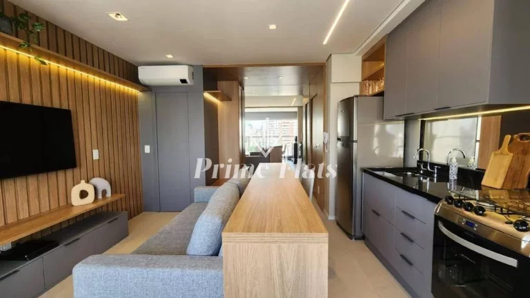 Imagem Flat disponível para venda no Op Art Ibirapuera na Vila Clementino, com 55m², 1 dormitório e 1 vaga de garagem