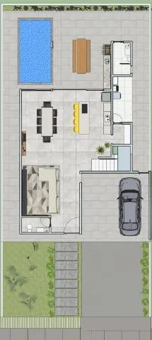 Imagem VENDA DE SOBRADO NOVO NO CONDOMÍNIO REAL PARK, EM ARUJÁ/SP, 300m² com 4 suítes amplas, suíte máster com hidro, área gourmet e piscina. CONSULTE-NOS.