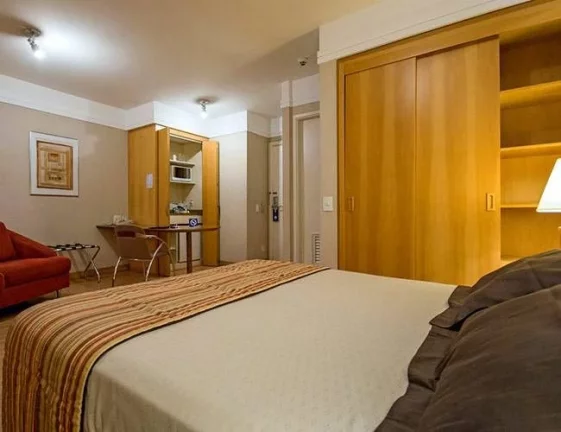 Imagem Flat disponível para venda no Transamérica Executive Bela Cintra no Jardim Paulista, com 30m², 1 dormitório e 1 vaga
