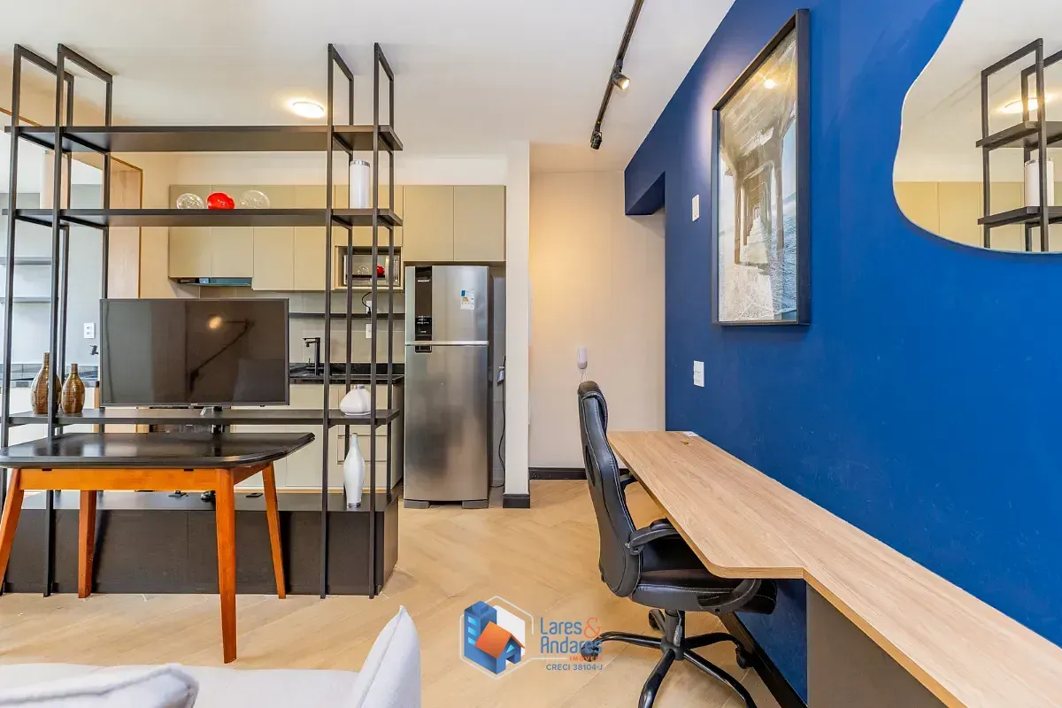 Imagem Apartamento para venda em Campo Belo com 1 quarto, sendo 1 suíte, 46m²