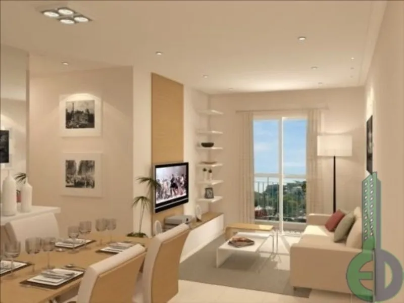 Imagem Apartamento à venda em Santo André - Vila Homero Thon 2 quartos, 1 banheiro, 1 vaga 52 m² Edifício Mérito