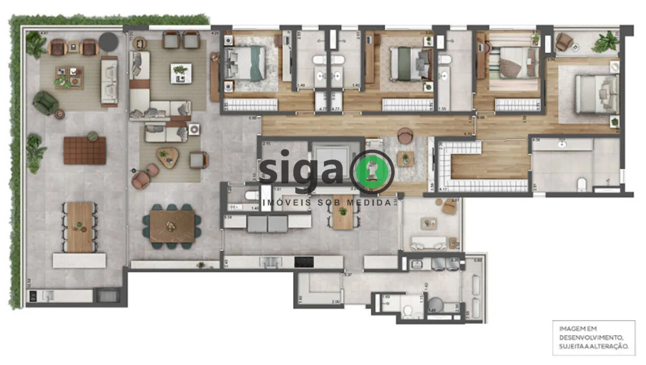 Imagem Viva o luxo que você merece unidade de 355 m² no Esther Ibirapuera