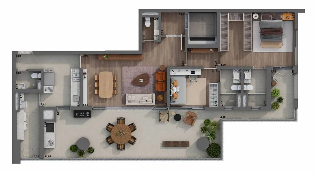 Imagem Arquitetura contemporânea nas alturas. De tirar o fôlego. São 36 andares e a melhor vista da cida...