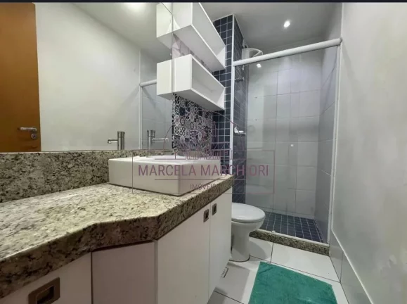 Imagem Apartamento com 3/4 armários planejados e vista para o mar