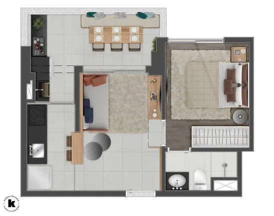 Imagem Apartamento com 1 Quarto à Venda, 37 m² em Cerqueira César - São Paulo