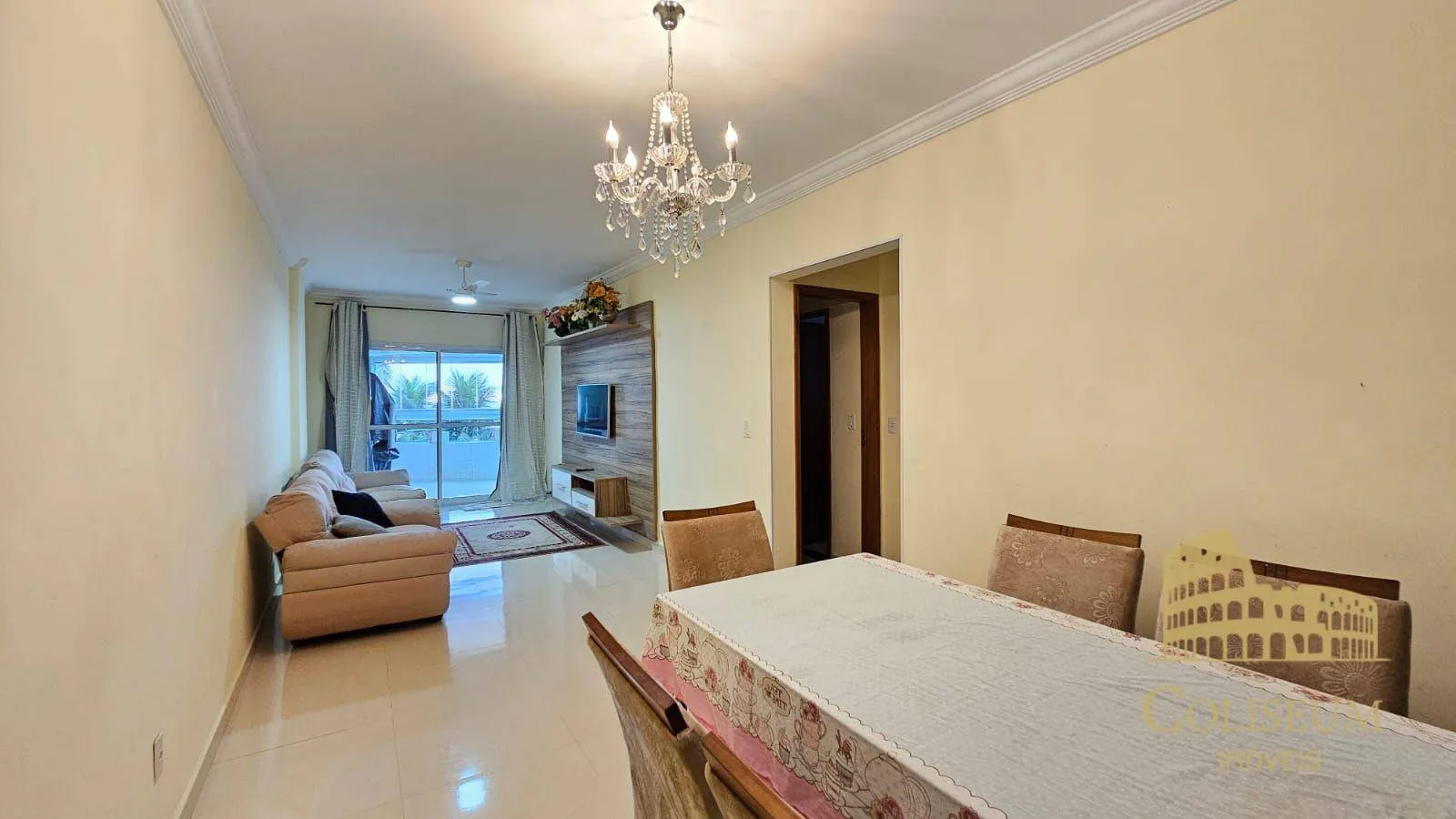 Imagem Apartamento com 2 dormitórios para alugar, 100 m² por R$ 4.500,00/mês - Balneário Flórida - Praia Grande/SP
