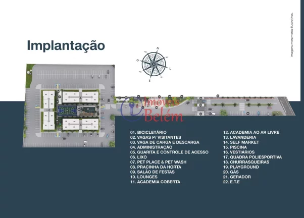 Imagem Parque das Águas Apt 3/4 c/ suíte e varanda em Belém
