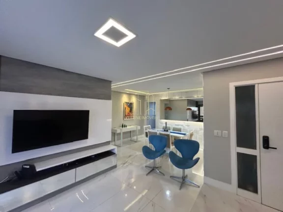 Imagem Apartamento alto luxo com três suítes amplo living vista mar a venda na Colina A em Patamares