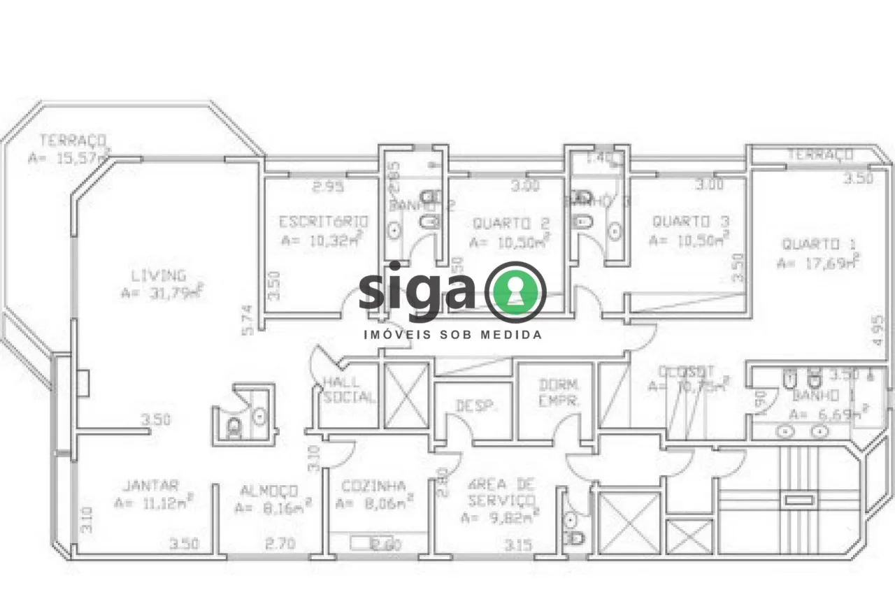 Imagem Sofisticação no Itaim 4 dorms - 220m2 com Vista Permanente para o Parque do Povo!