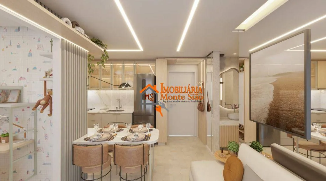 Imagem Apartamento com 2 dormitórios à venda, 33 m² por R$ 334.900,00 - Vila Nova Bonsucesso - Guarulhos/SP