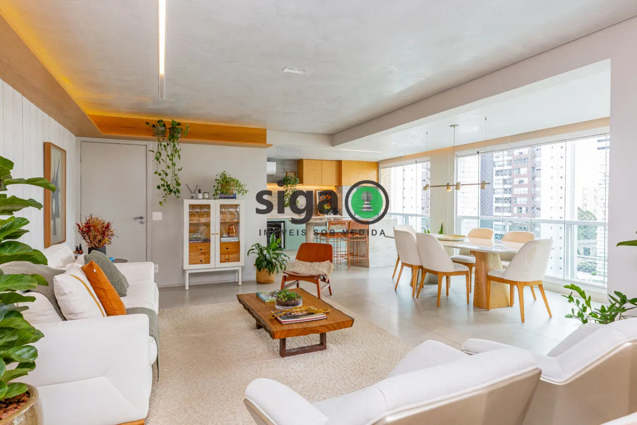 Imagem Apartamento alto padrão no Campo Belo, 161m², 3 suítes, condomínio clube