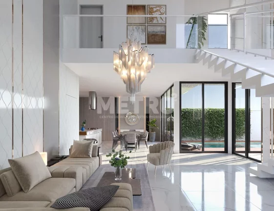 Imagem Casa primeiro andar, Forro de madeira na Área Gourmet e fachada Fachada com det