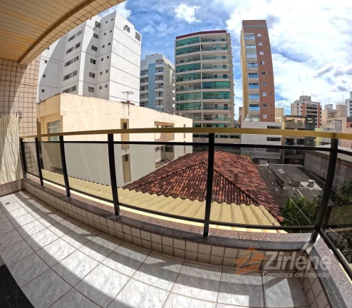 Imagem Apartamento 02 Quartos de fundos em prédio a beira mar.