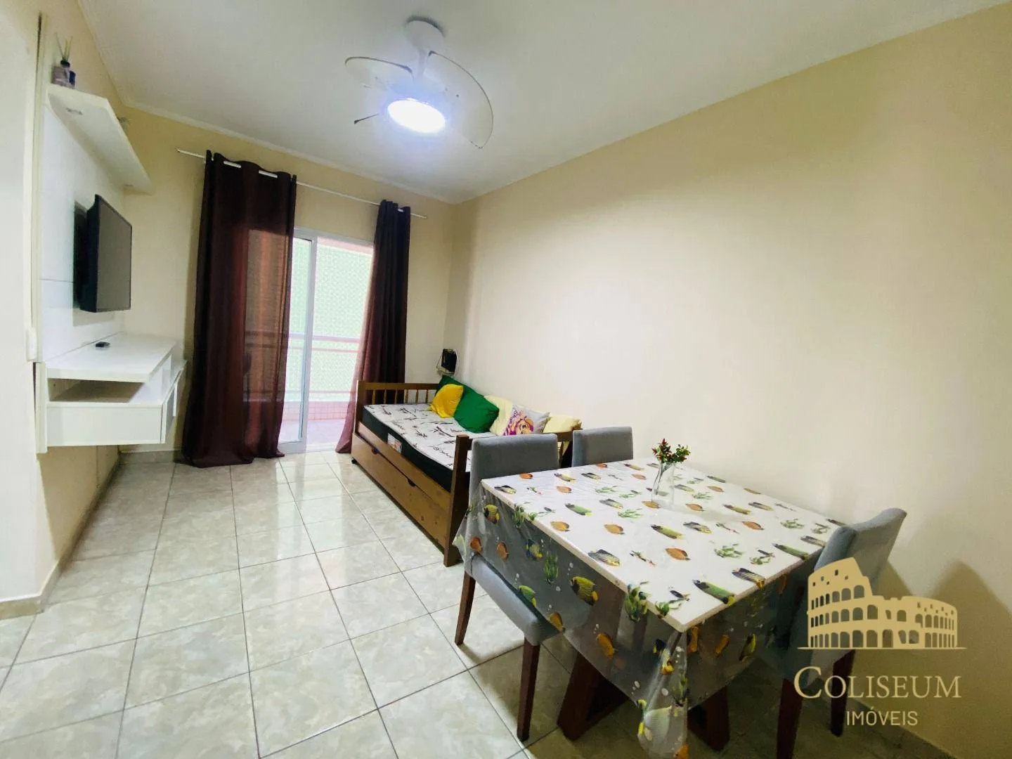 Imagem Apartamento com 1 dormitório à venda, 54 m² por R$ 335.000,00 - Ocian - Praia Grande/SP