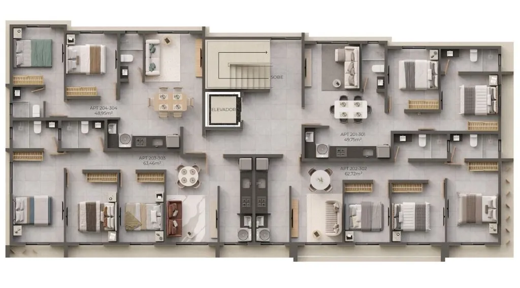 Imagem Apartamento com 3 dormitórios à venda, 57 m² por R$ 435.000 - Bancários - João Pessoa/PB