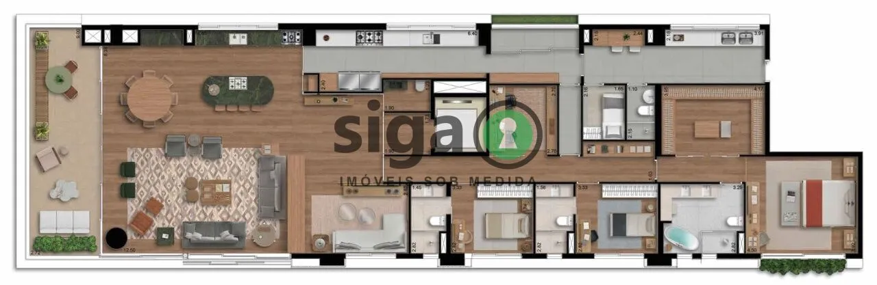 Imagem Apartamento de 298m² no Jardim Paulista com elegância, exclusividade e sofisticação