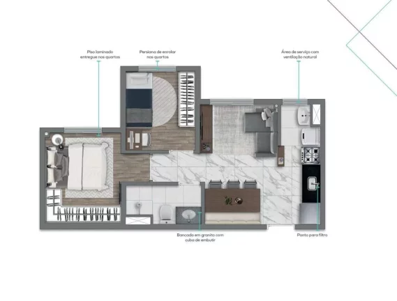 Imagem VIVAZ PRIME VILA PRUDENTE - Studios e aptos de 2 e 3 dorms, 5 minutos à pé da Estação Vila Prudente!