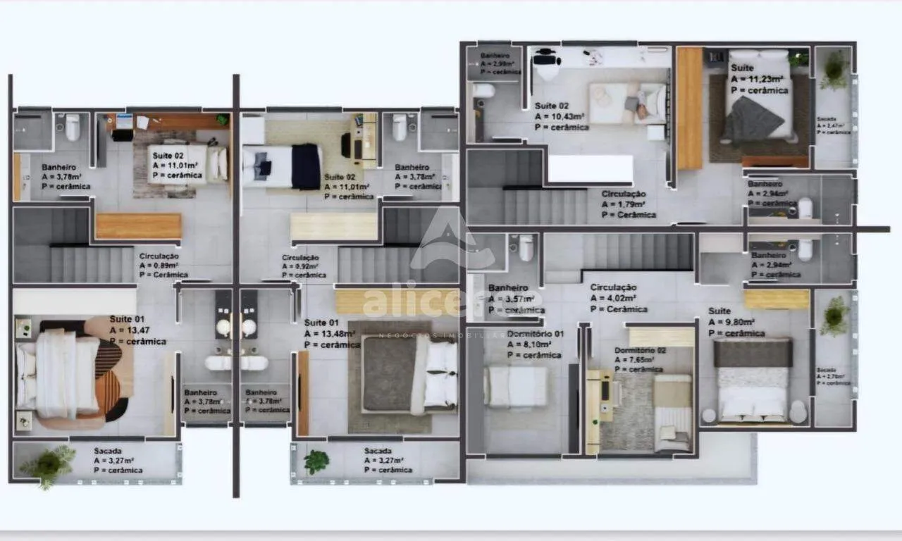 Imagem Casa em construção, 3 dormitórios com suíte ao lado do CTG Os Praianos - São José - SC