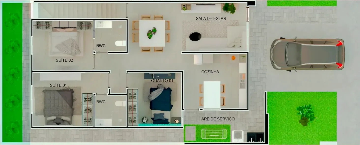 Imagem Casa com 3 Quartos à Venda, 102,11 m² em Vila Cabral - Campina Grande