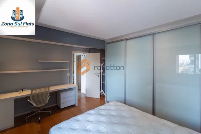 Imagem Apartamento Para Alugar no Brooklin Com 1 Suíte e 2 Vagas - Varanda Gourmet