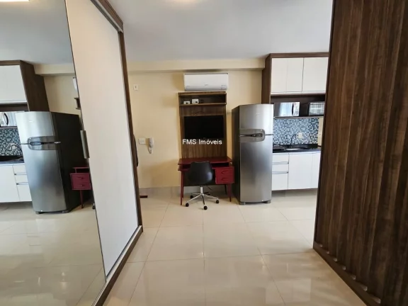 Imagem Apartamento para locação na Vila Olímpia com 1 quarto, 1 sala, 1 banheiro, 1 vaga, 32m² de área.