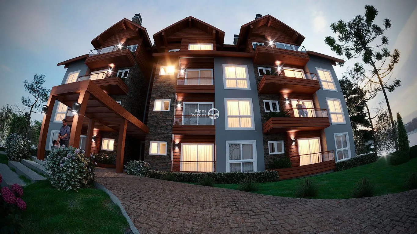 Imagem Cobertura com 2 dormitórios à venda por R$ 973.353,49 - Dutra - Gramado/RS