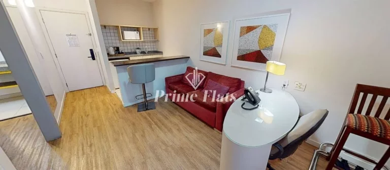 Imagem Flat disponível para venda no Quality Suites Alphaville, com 39m², 1 dormitório e 1 vaga