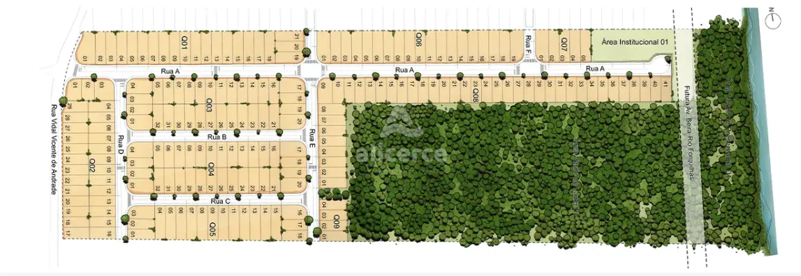 Imagem Terreno à venda com , 266m² em Forquilhas São José