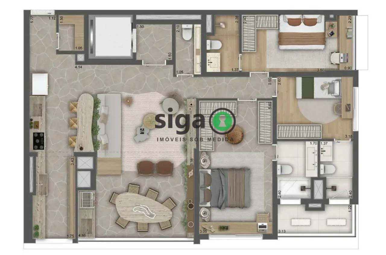 Imagem Apartamento para venda em Pinheiros 04 dormitórios, São Paulo - SP