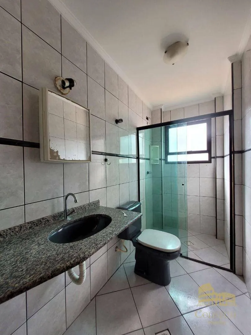 Imagem Apartamento com 1 dormitório para alugar, 54 m² por R$ 2.300,00/mês - Tupi - Praia Grande/SP