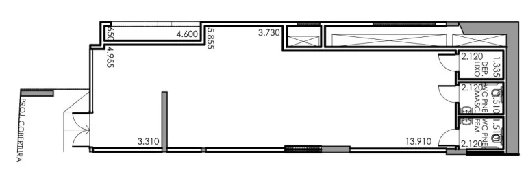 Imagem Loja com 110m² para locação em Conceição.