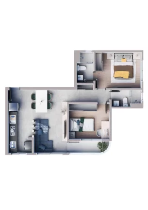 Imagem Apartamentos 02 Quartos, sendo 01 suíte - São Luiz