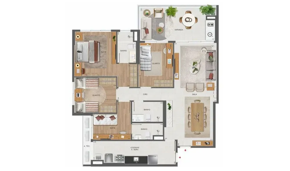 Imagem Apartamento com 4 Quartos à Venda, 125 m² em Barra Olímpica - Rio de Janeiro