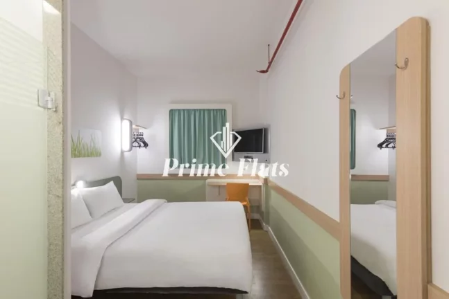 Imagem Flat disponível para venda no Ibis Budget São Bernardo do Campo, com 12m², 1 dormitório e 1 vaga de garagem