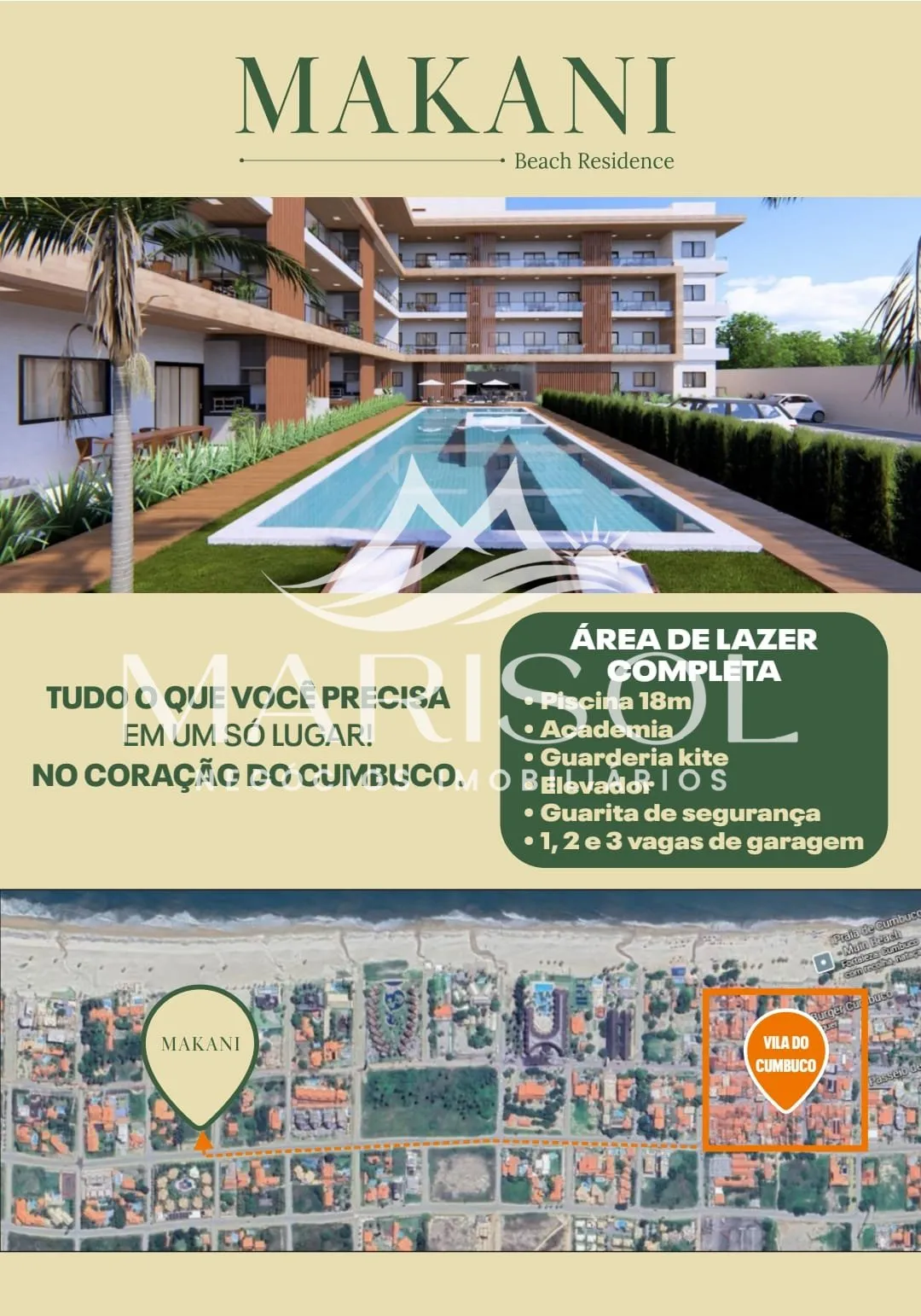 Imagem Apartamento de 2 quartos, 65m² no bairro Cumbuco, em Caucaia