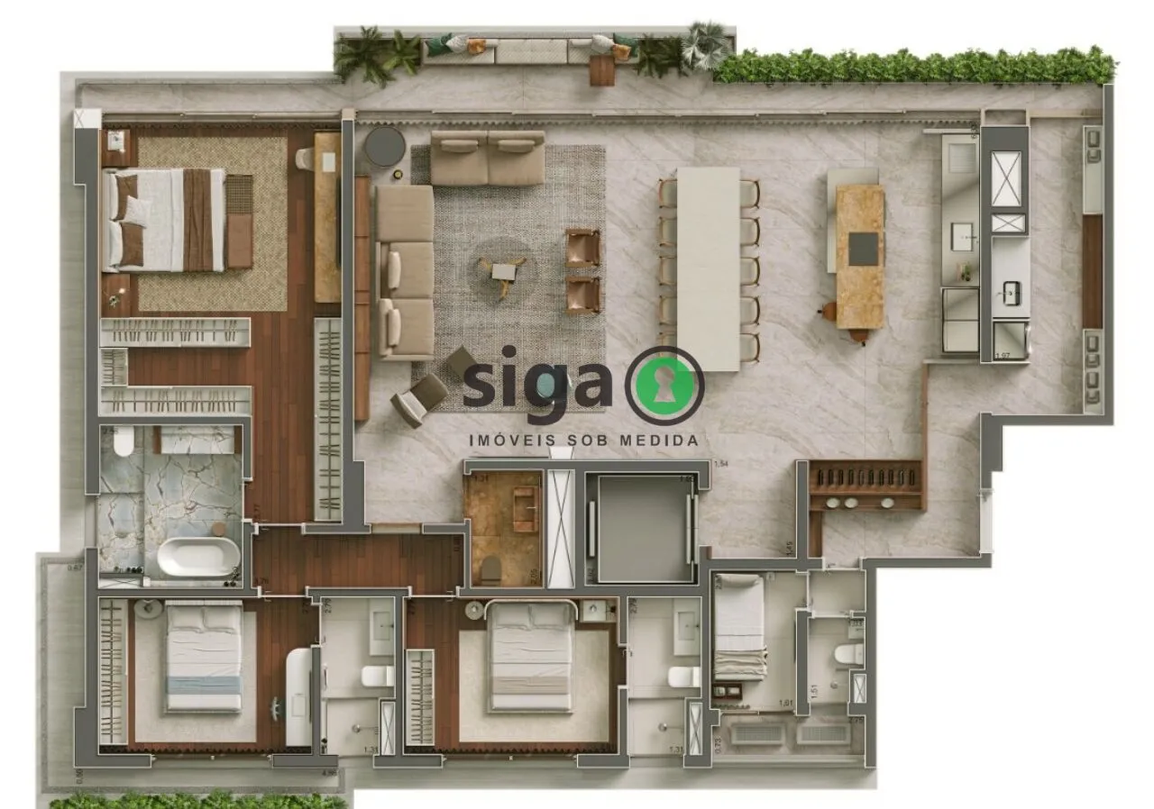 Imagem Apartamento para venda no Itaim com 04 dormitórios, São Paulo - SP