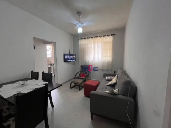 Imagem Apartamento com 1 dormitório à venda, 48 m² por R$ 330.000,00 - Gonzaga - Santos/SP