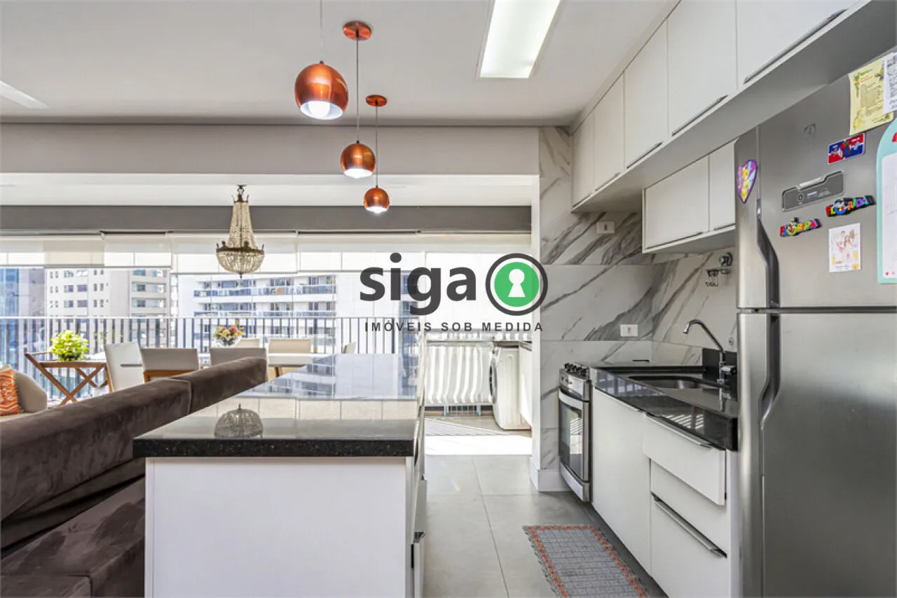 Imagem Apartamento na Vila Olímpia de 2 Quartos com 2 Vagas - 83m² à Venda.