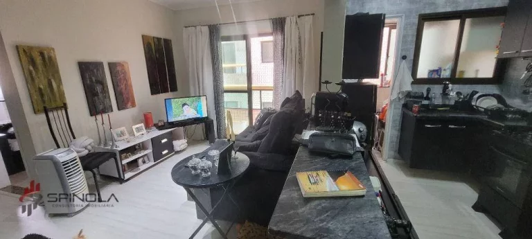 Imagem Apartamento com 1 dormitório à venda, 48 m² por R$ 295.000,00 - Vila Caiçara - Praia Grande/SP